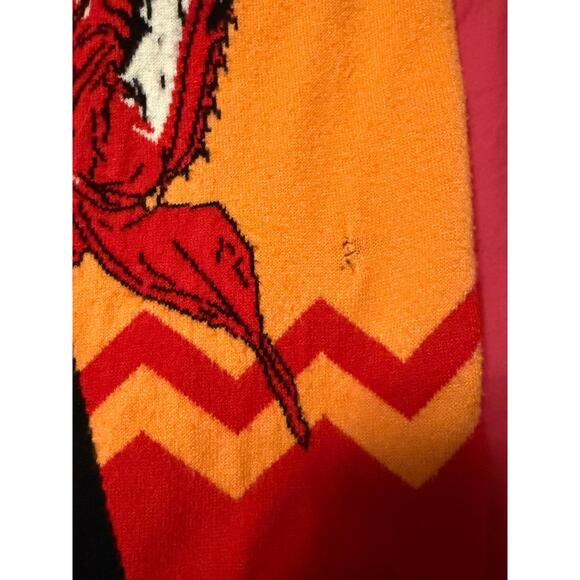 Box Lunch Chainsaw Man Pullover Sweater Small Red Orange Anime Holiday Denji Gra - Picture 5 of 5